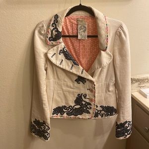 Unique Print Blazer